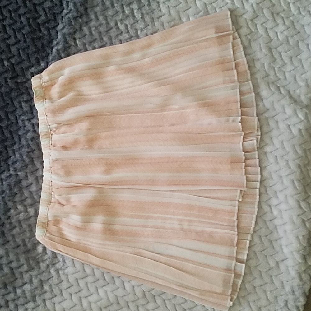 NWT BCBGeneration Sea Coral Combo Pleated Miniskirt Size S